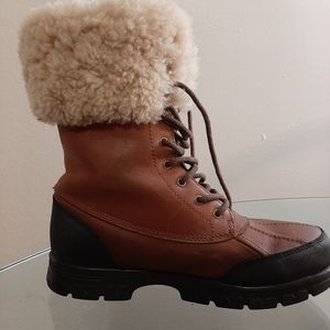 Ralph Lauren Leather/Fur Boot